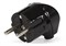 Вилка угловая SmartBuy SBE-16-P02-b, 16А, 250В, IP20, с заземлением, черная 54408 - фото 107711