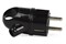 Вилка угловая SmartBuy SBE-16-P03-b, 16А, 250В, IP20, с заземлением, с ушком, черная 54403 - фото 107718