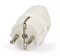 Вилка угловая SmartBuy SBE-16-P03-w, 16А, 250В, IP20, с заземлением, с ушком, белая 54402
