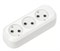 Колодка для удлинителя Smartbuy SBE-10-3-00-N, трехместная, 10А, 250В, IP20, без заземления, АБС-пластик, белая 61048
