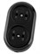 Колодка для удлинителя TDM Ретро SQ1806-0103, двухместная, 16А, 250В, IP20, без заземления, карболит, черная 16908 - фото 110451 Колодка для удлинителя TDM Ретро SQ1806-0103, двухместная, 16А, 250В, IP20, без заземления, карболит, черная 16908 - фото 110451