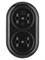 Колодка для удлинителя TDM Ретро SQ1806-0103, двухместная, 16А, 250В, IP20, без заземления, карболит, черная 16908 - фото 110452 Колодка для удлинителя TDM Ретро SQ1806-0103, двухместная, 16А, 250В, IP20, без заземления, карболит, черная 16908 - фото 110452