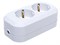 Колодка для удлинителя UNIVersal Е302, двухместная, 16А, 220В, IP20, с заземлением, АВС-пластик, белая 4083 - фото 110541 Колодка для удлинителя UNIVersal Е302, двухместная, 16А, 220В, IP20, с заземлением, АВС-пластик, белая 4083 - фото 110541