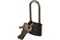 Замок навесной АЛЛЮР ВС1Ч-330Д, с длинной дужкой, чугун, цилиндровый 89148