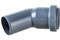 Отвод для внутренней канализации,  32мм, 45 градусов, полипропиленовый, серый 29735
