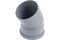 Отвод для внутренней канализации, 110мм, 30 градусов, полипропиленовый, серый 199
