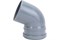 Отвод для внутренней канализации, 110мм, 67 градусов, полипропиленовый, серый 200