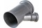 Тройник для внутренней канализации, 110х50мм, 45 градусов, полипропиленовый, серый 212
