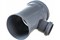 Тройник для внутренней канализации, 110х50мм, 87 градусов, полипропиленовый, серый 19086