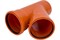 Тройник для наружной канализации, 160х160мм, 45 градусов, полипропиленовый, оранжевый 17597