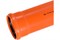 Труба для наружной канализации, диаметр 110мм, длина 1 м, толщина стенки 3.4мм, полипропиленовая, оранжевая 12639