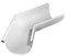 Угол желоба водосточного, диаметр 120мм, наружный, оцинкованная сталь с покрытием, RAL 9003 белый 20910