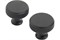 Ручка-кнопка мебельная STAHLBURO АР2704, 30мм, матовый черный, 2шт в упаковке 89328
