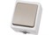 Выключатель TDM SQ1803-0001 Вуокса, одноклавишный, накладной, серый 84902
