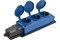 Колодка для удлинителя NE-AD 4143, трехместная, 16A, 220-240В, IP54, 3500Вт, с заземлением, с заглушкой, каучук, синий 89849