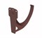 Кронштейн желоба водосточного, 125/82мм, пластиковый ПВХ, RAL 8017 коричневый 30953