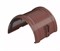 Соединитель желоба водосточного, пластиковый ПВХ, коричневый 30951