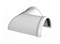 Угол желоба водосточного, 125/82мм, 90 градусов, пластиковый ПВХ, RAL 9003 белый 30956