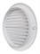 Решетка вентиляционная ЭРА 15РКС, с фланцем 150мм, диаметр 186мм, с антимоскитной сеткой, белая, пластиковая 87177