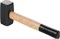 Кувалда SPARTA 10905, 1кг, кованая головка, деревянная двухцветная рукоятка 71780
