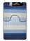 Коврик для ванной САНАКС 00822 STARLOOP, 550x900мм и 550x450мм, двойной, полиэстер, ворс 6мм, синий 76990