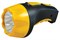 Фонарь ручной ULTRAFLASH 3807М, аккумуляторный, встроенная вилка 220В, 4 светодиода, 8 режимов 9914