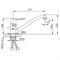 Смеситель для кухни FRUD R49101, однорычажный, на гайке, хром 90049