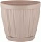 Горшок для цветов InGreen BARCELONA IG623010047, 1.8л, диаметр 155мм, пластиковый, Молочный шоколад 75296
