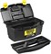 Ящик для инструмента STAYER STANDART 38105-18, 430x232x250мм, пластиковый, черный 10749