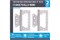 Петля накладная НОРА-М 800-4"СR, 100х75х2.5мм, универсальная, сталь, матовый хром 46032