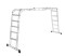Лестница трансформер ВИХРЬ ЛТА 4х5, 4х5 ступеней, высота 1.54-5.91мм, алюминиевая 70518