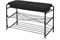Этажерка (подставка) для обуви напольная Nika ЭТП3-1/Ч, 790x330x510мм, 2 полки, с ящиком, до 100кг, металл, черный 84925