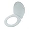 Сиденье с крышкой для унитаза (стульчак) ИНКОЭР Лира, голубовато-белое, пластиковое 88412