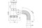 Сифон для кухни РМС СМ-01, 1 1/2 дюйма, проход 40/50мм, литой, с гибкой трубой 89017