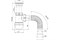 Сифон для умывальника РМС СУ-01, 1 1/2 дюйма, проход 40/50мм, литой, с гибкой трубой 89020