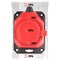 Колодка для удлинителя ЭРА К-1е-RED-IP44, одноместная, 16A, 220-230В, IP44, 3500Вт, с заземлением, с заглушкой, каучук, красный 88893