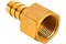 Штуцер для шланга, 1/2", с внутренней резьбой 18мм, латунный 27211