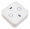 Коробка распределительная ЭРА BS-W-100-100-30, для открытой проводки, 100x100x30мм, для кабель-канала, белая 87836