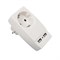 Разветвитель/тройник ЭРА SP-1e-USB-W Б0027836, одноместный, 16А, + 2 USB 2A, с заземлением, белый 85418