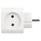 Разветвитель/тройник ЭРА SP-2-USB-W Б0049531, двухместный, 10А, +2 USB 2.4A/5В, без заземления, белый 84623