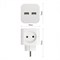 Разветвитель/тройник ЭРА SP-2-USB-W Б0049531, двухместный, 10А, +2 USB 2.4A/5В, без заземления, белый 84623