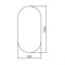 Зеркало овальное Амелия Silver Mirrors, 500х1000мм 91845