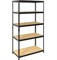 Стеллаж SBL 180KD/90x40/5 1803х900х400мм, 5 полок,  максимальная нагрузка 750кг, сталь/ДВП, муар 93009