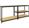 Стеллаж SBL 180KD/90x40/5 1803х900х400мм, 5 полок,  максимальная нагрузка 750кг, сталь/ДВП, муар 93009