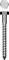 Шуруп глухарь (болт сантехнический) с шестигранной головкой оцинкованный 8х50мм - фото 15161