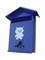Ящик почтовый "ДОМИК" №2 СОВА синий с замком - фото 16875
