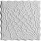 Плитка  потолочная инжекционная Люкс Формат, 50x50см, бесшовная, пенополистирол, Вуаль, белая, упаковка 8шт. (2м2) - фото 17027