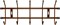 Вешалка настенная Nika ВН5, 484x188мм, 5 крючков, металл, медный антик - фото 19729