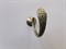 Крючок одежный однорожковый ввертный бронза (1306 змея) - фото 25750