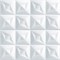 Плитка  потолочная экструзионная Лагом декор Формат 3002, 50x50см, пенополистирол, белая, упаковка 8шт. (2м2) - фото 29469